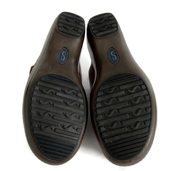 SOFTWALK Women LEATHER Clogs Mules Shoes Size 10M - Picture 5 of 10
